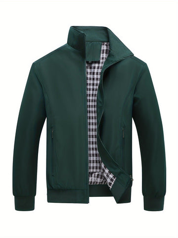 Simon - Lightweight Jacket with Stand-Up Collar and Breathable Finish