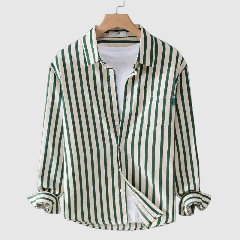 Striped Casual Shirt Made of Premium Quality Cotton