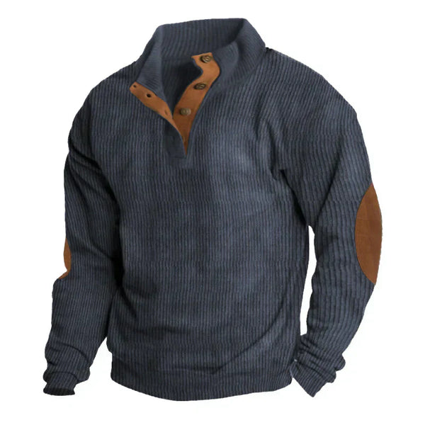 Sweater with Soft Elbow Patches