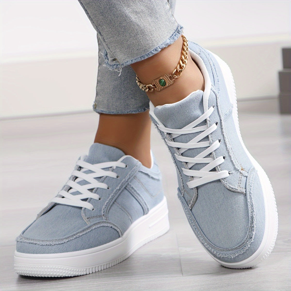 Clara - blue casual sneakers