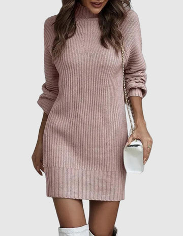 Women's casual knitted dress for spring and autumn