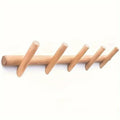 Solid Wood Angled Wall Peg Rack