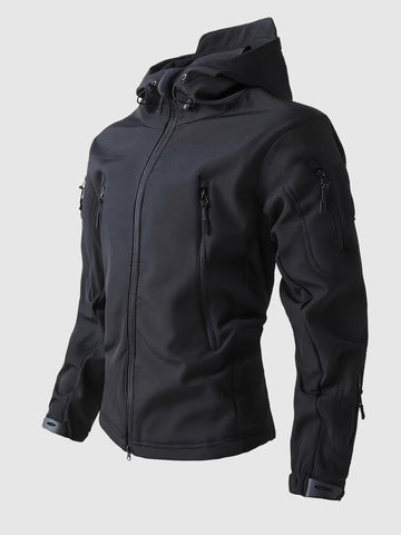 Soft shell jacket for men hiking trekking