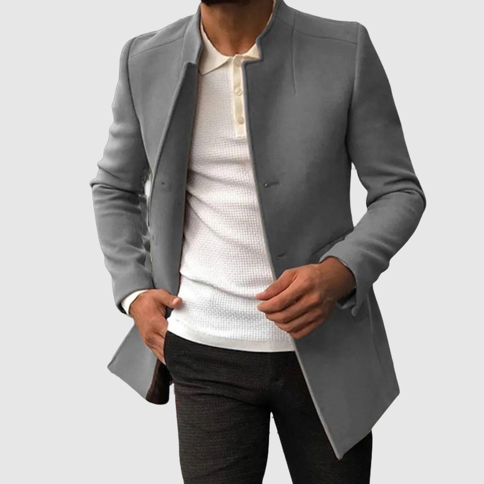 Casual men's jacket in street trend with lapel collar