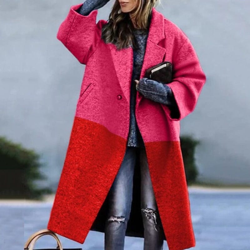 Women's vibrant pattern coat