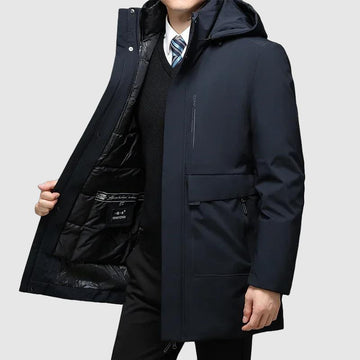 Windproof Parka with Warm Lining for Winter and Durable Design