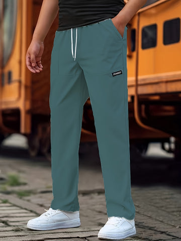 Casual drawstring men pocket jogger pants