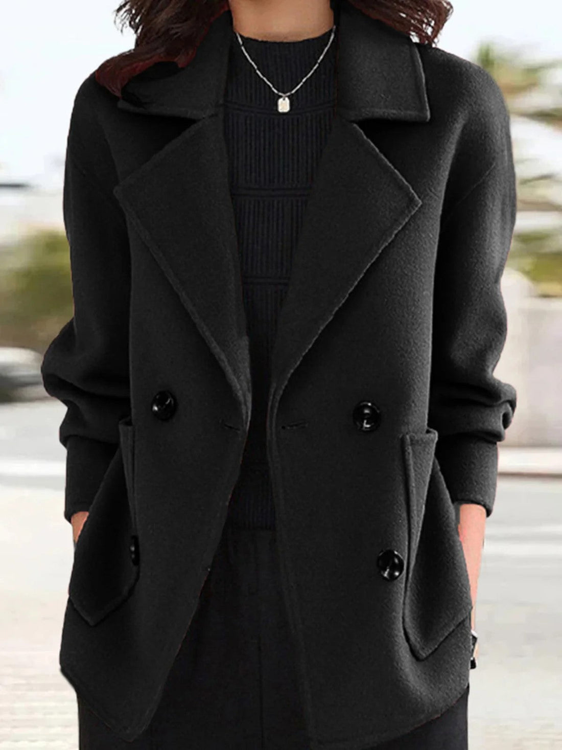 Women's double-breasted coat