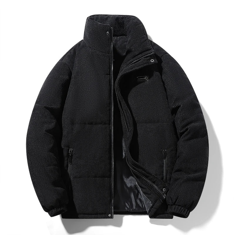 Men's full-zip quilted puffer jacket