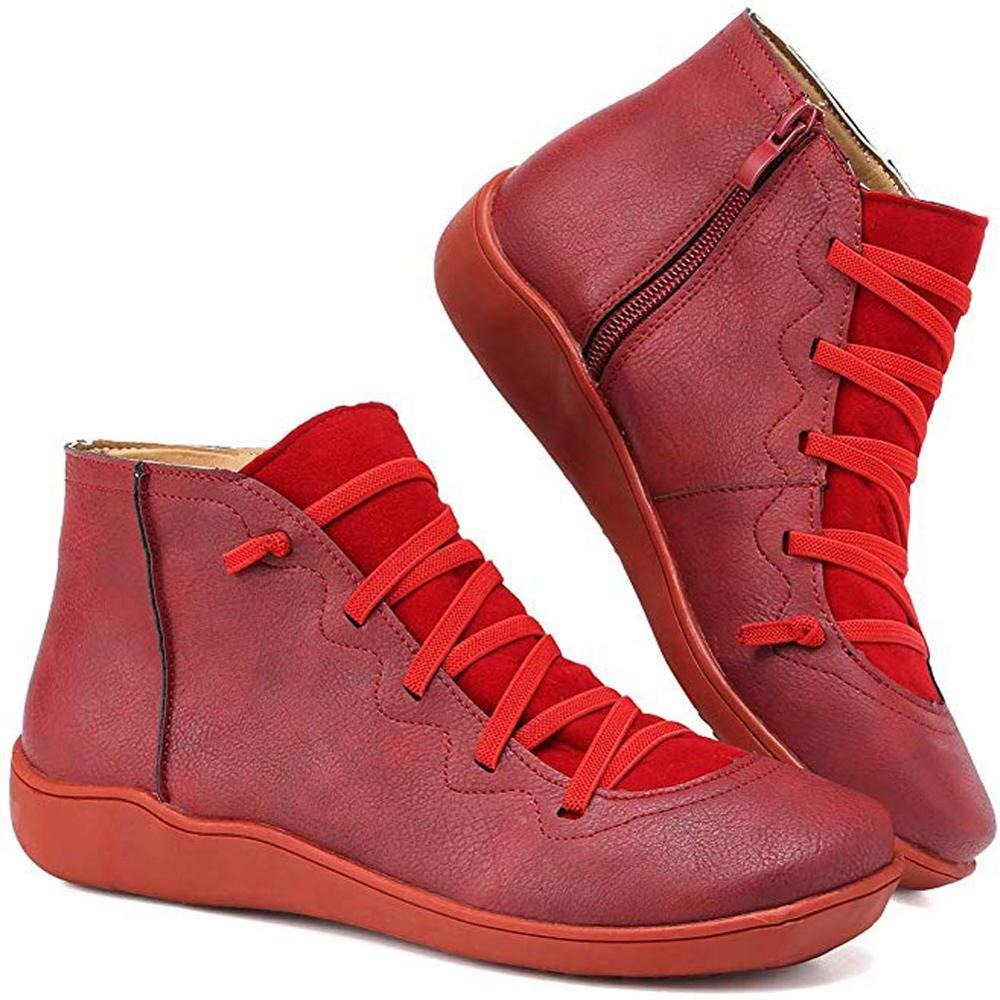 Women's casual lace-up ankle boots