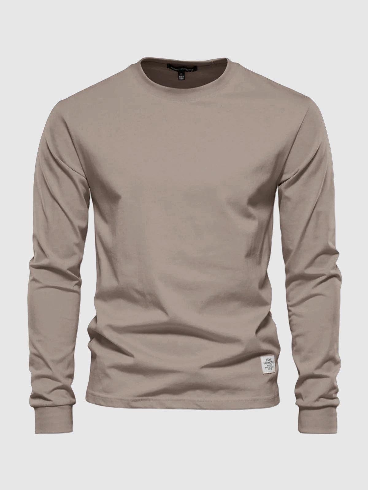 Men's assorted colors long sleeve crewneck tees