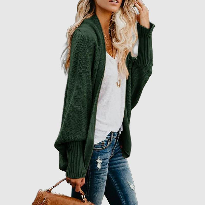 Women's open front knit cardigan