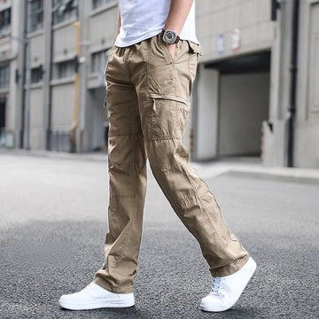 Men's lightweight cargo pants with multi-pocket