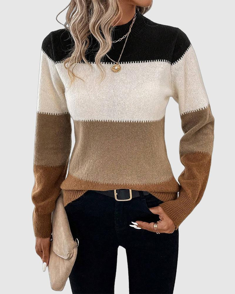 Helena - Comfy Sweater with Full Sleeves