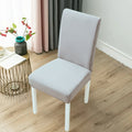 Stretch Velvet Form-Fitting Wood-Leg Chair Cover