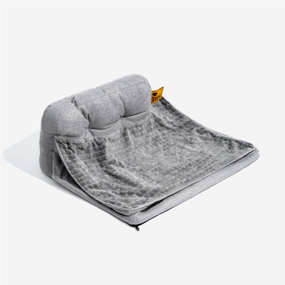 Ribbed Bolstered Pet Bed