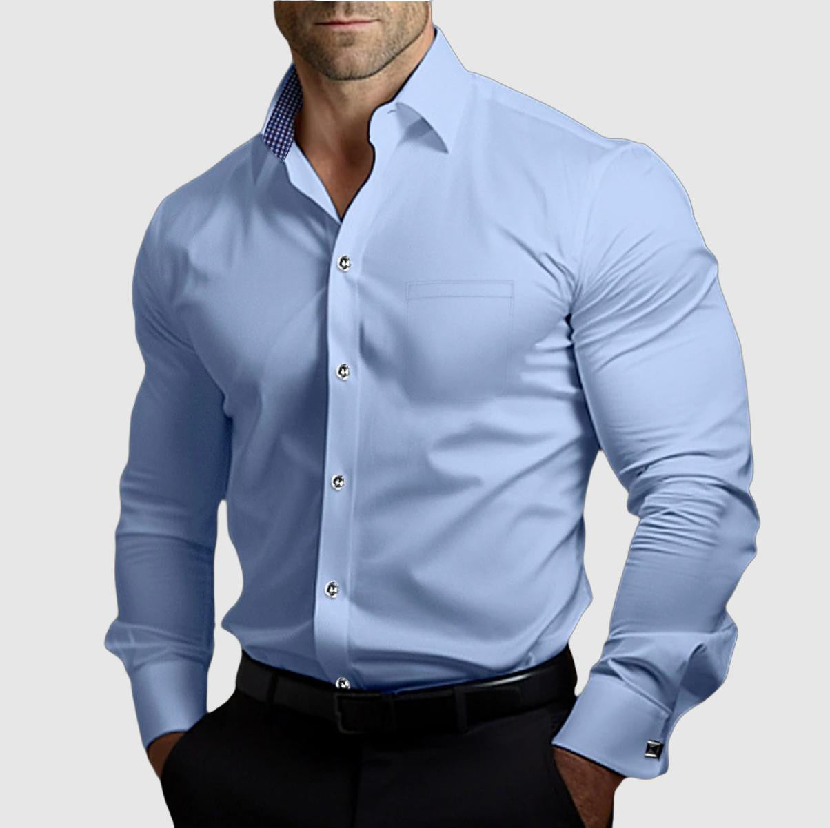 Stylish Slim Fit Cotton Shirt with Breathable Design