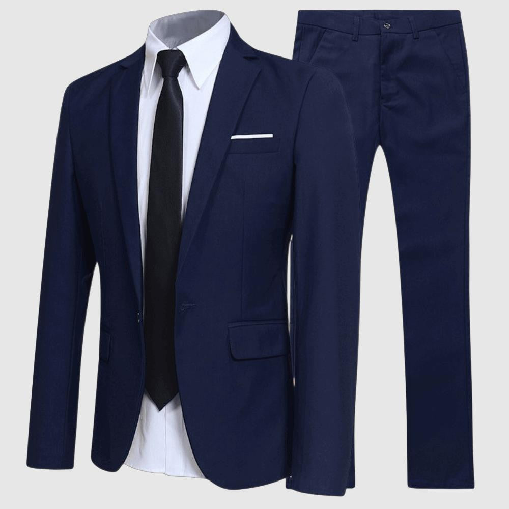 Men's two-piece formal suit for business elegance