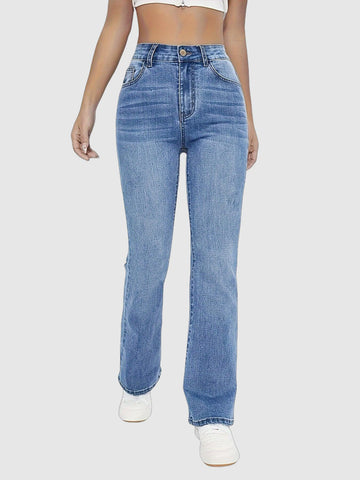 Lior - light blue bootcut jeans