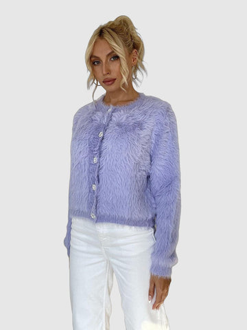 Women's soft faux cardigan