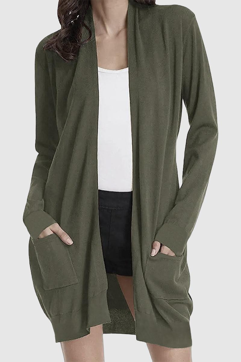 Noelle - long sleeve open front cardigan