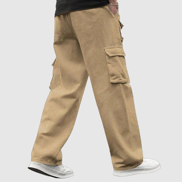 Men's loose fit cargo pants with side pockets