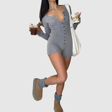 Women's long-sleeve romper