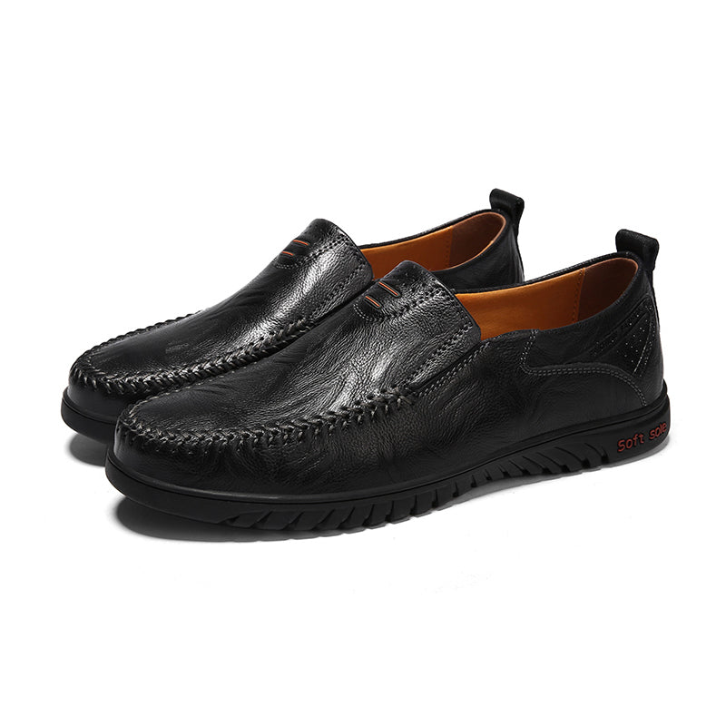 Men's casual leather loafers for comfortable walking