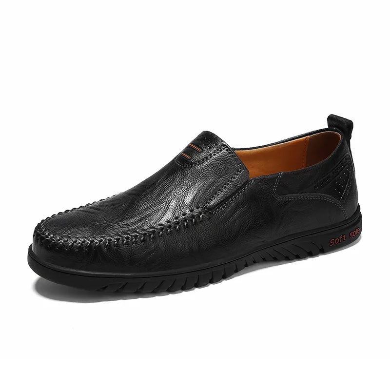 Men's casual leather loafers for comfortable walking