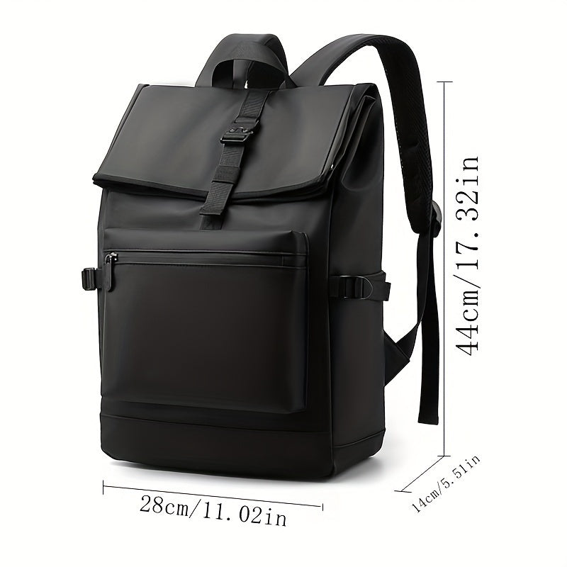 Cruz | PU Leather Backpack with Buckle Accents