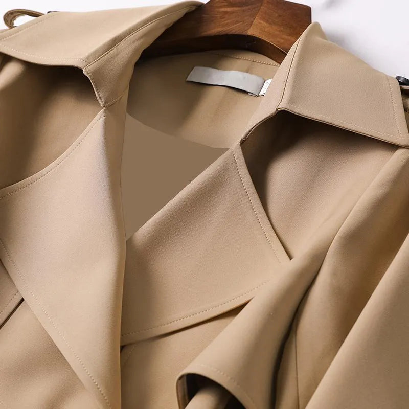 Women's belted trench coat