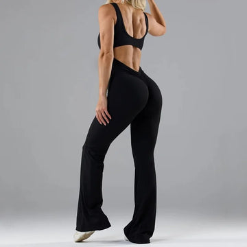 Women's flared bodycon jumpsuit