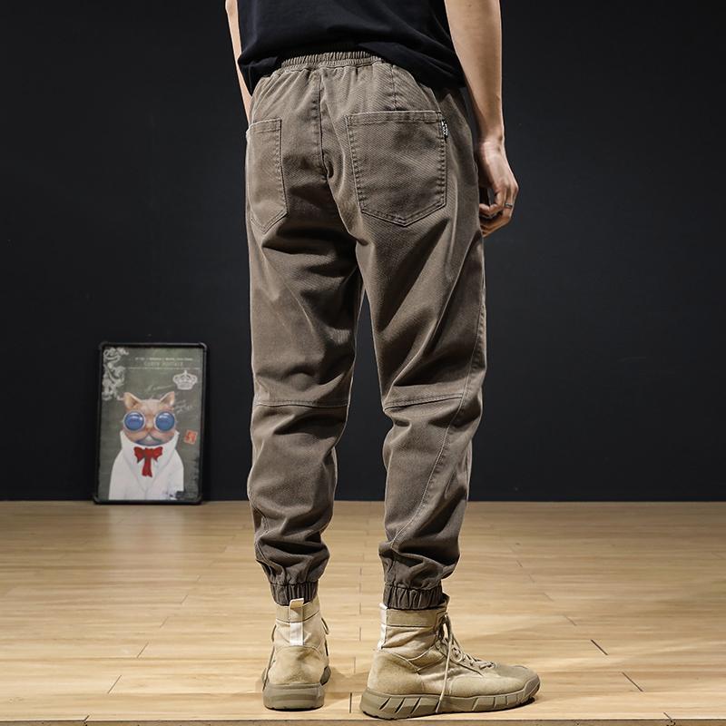 Men's spring and autumn loose pants with cuffs