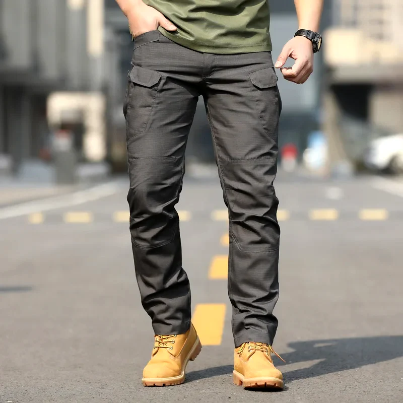 Men’s Cargo Pants – Relaxed Fit – Cotton Feel – Full Length – Multi-Pocket Design