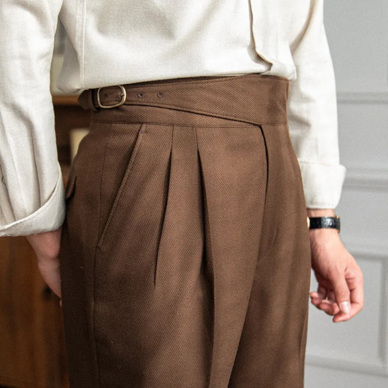 Men's dress pants with pleats