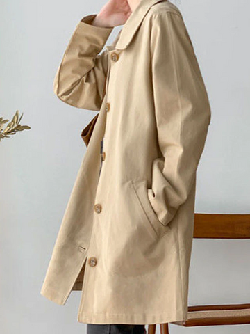 Women's minimalist trench coat