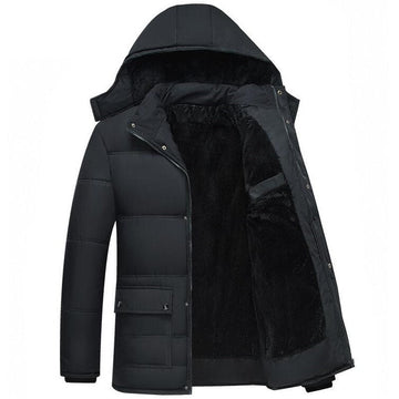 Men's thick warm parka coat