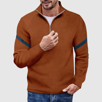 Men's long sleeve slim fit sports polo shirt