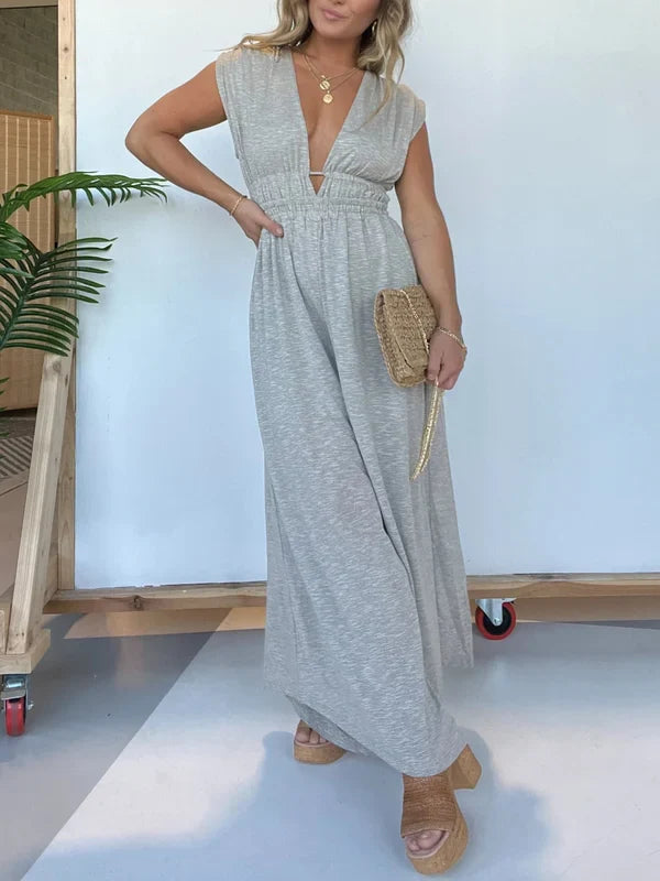 Mare - Comfy Jumpsuit with V-neck