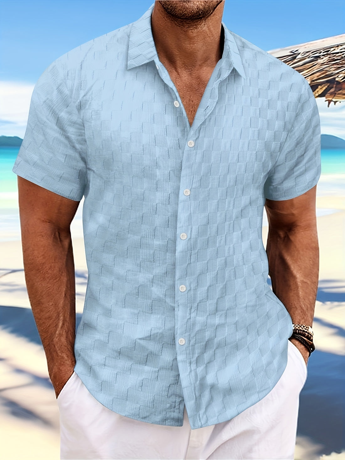 Short sleeve shirt mesh for men