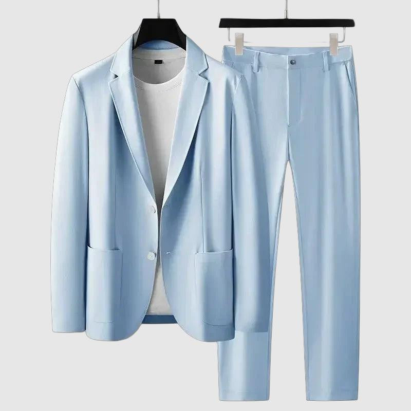 Men's single button blazer set