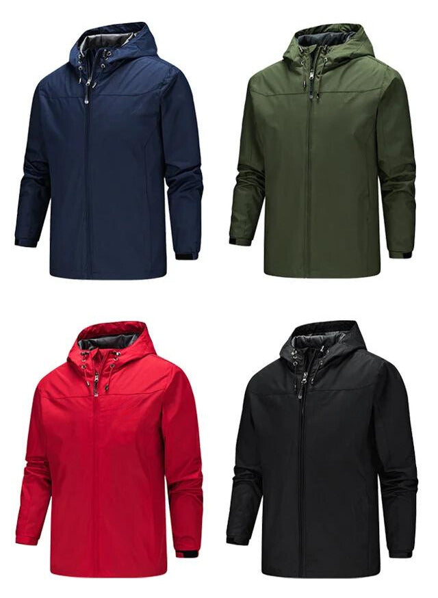 Men's waterproof windbreaker jacket