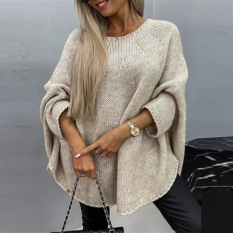 Women's oversized chunky knit sweater