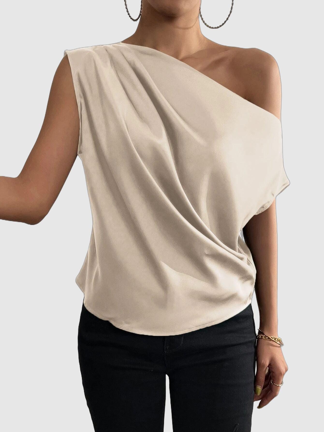 Lunci - one shoulder asymmetrical tops