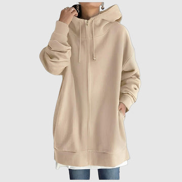 Women's urban hoodie with drawstring hood