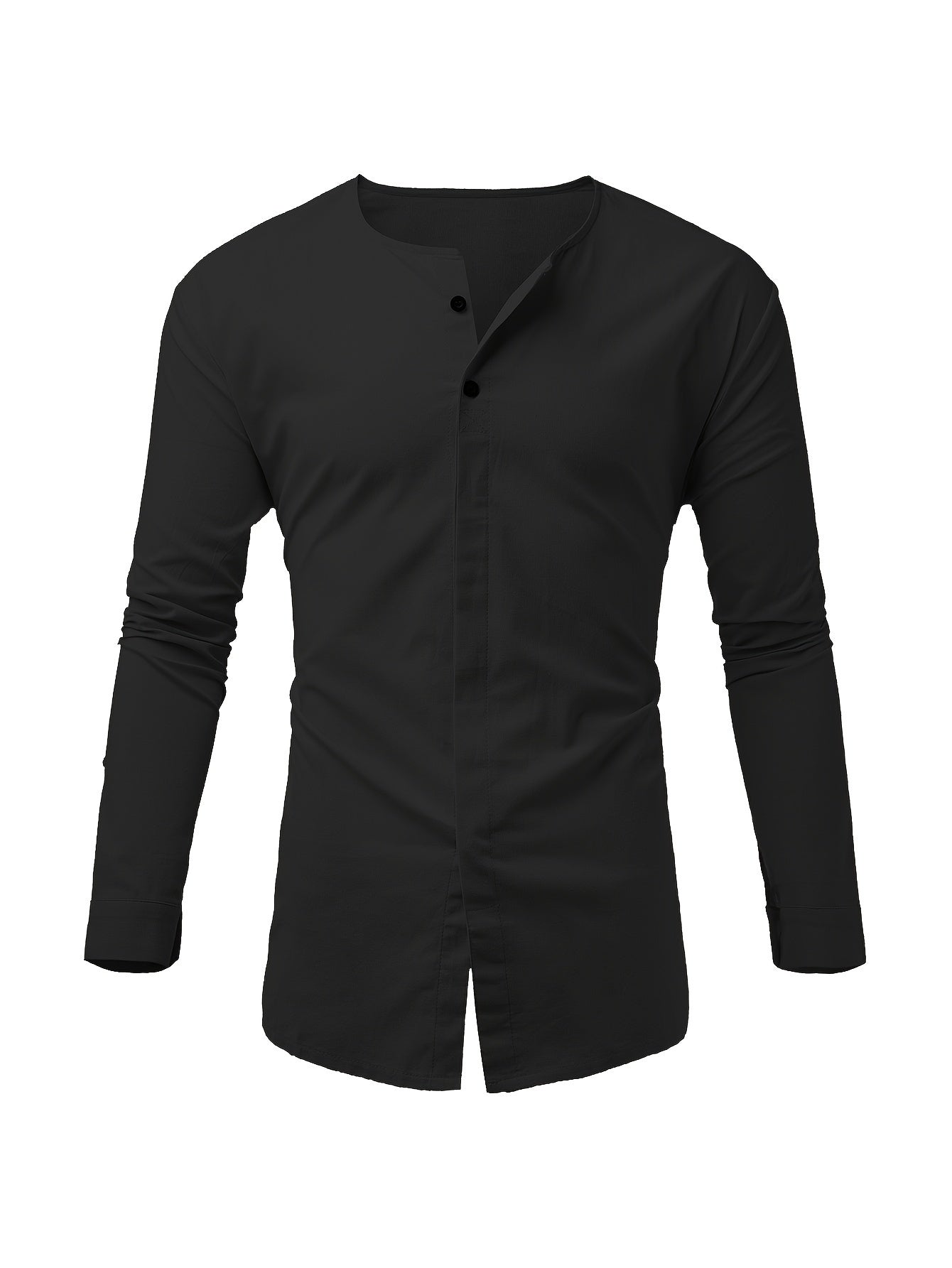 Men's casual henley shirt for effortless style