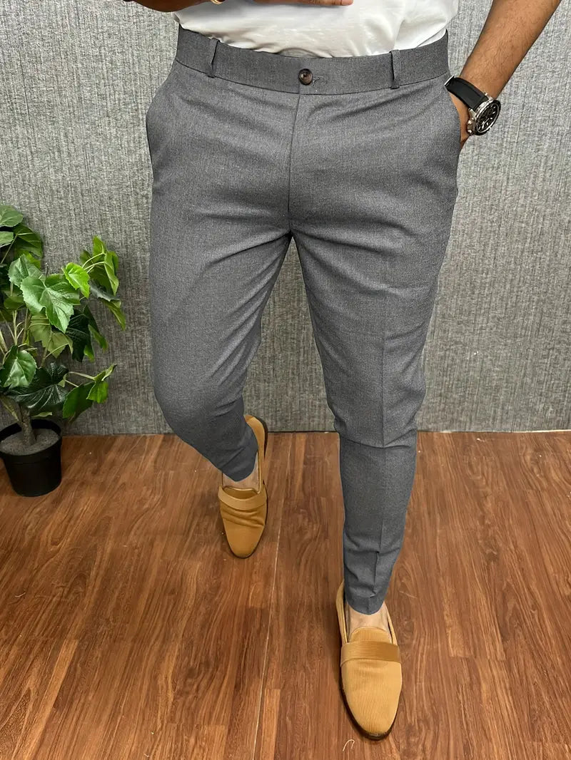 Men's casual tapered formal pants