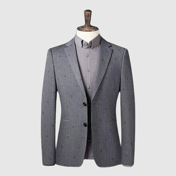 Men’s Tailored Blazer - Slim Fit - Two-Button Closure - Notched Lapel Formal Wear