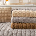 Plush Quilted Sofa Slipcover