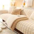 Plush Quilted Sofa Slipcover